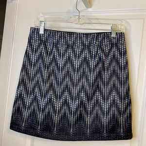 Athleta chevron skirt fleece lined size small